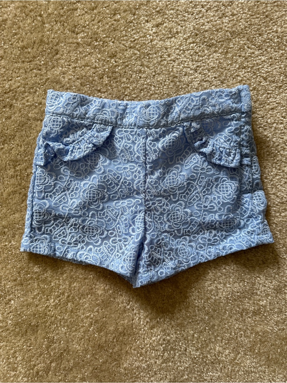 Janie and Jack blue lace shorts